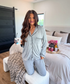 LUXE Whisper Dream PJ Set in Heathered Whip (Sold as Set) - Preorder - June