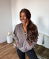 Summer Quarter Zip Pullover in Smoky Taupe - Preorder - August