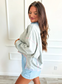 Spun Sugar RIb Mock Neck Set - Preorder - Sept.