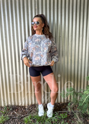 Softspun Crewneck in Timber Haze Camo - Preorder - Oct.