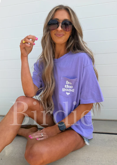 BE THE GOOD - Lavender Graphic Tee