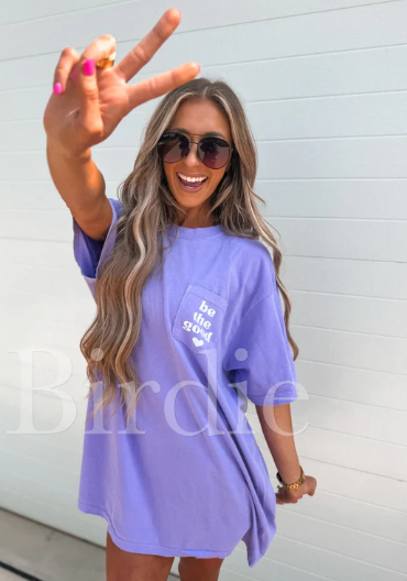 BE THE GOOD - Lavender Graphic Tee