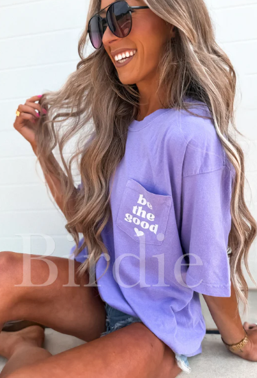 BE THE GOOD - Lavender Graphic Tee