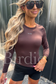 AirSkin Long Sleeve Top in Espresso - Preorder - September