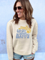 Go get your Happy Retro Sun Fleece Sweatshirt  - Made to Order
