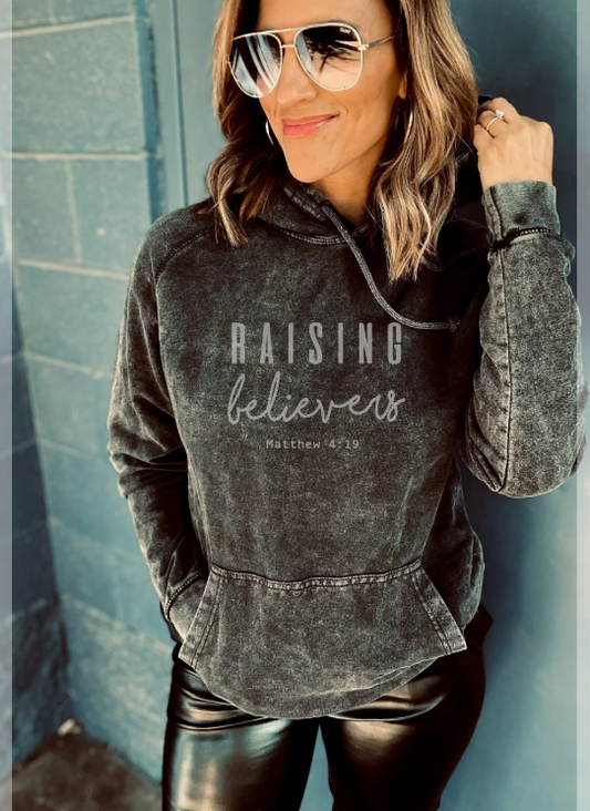 Raising Believers Vintage Wash Hoodie - Made to Order