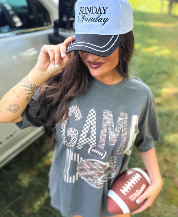 Game Day Camo Graphic Tee on Pepper