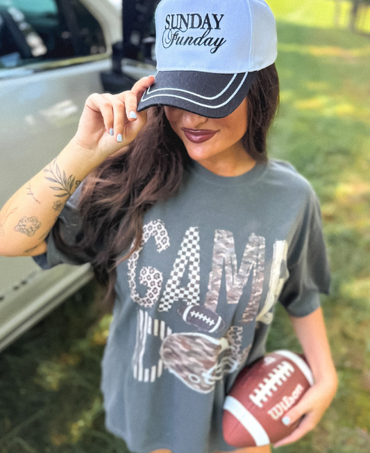 Game Day Camo Graphic Tee on Pepper