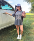 Game Day Camo Graphic Tee on Pepper
