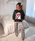 Stretchy Lounge Pants 2.0 in Plaid Tidings - Preorder End of November