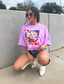 Dolly Queen Graphic Tee on Neon Violet
