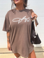 Dolly XOXO Graphic Tee on Espresso