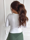 AirSkin Long Sleeve Top in White- Preorder - September