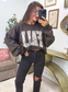 FALL DUCK CAMO Graphic Crewneck Sweatshirt - Dark Cholocate- Made to Order