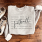 Football Words Sweatshirt - Made to Order -3 Color Options