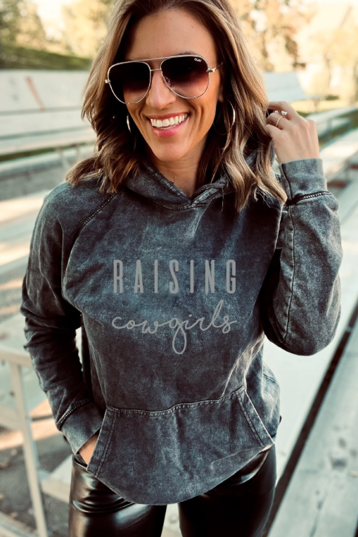 Raising COWGIRLS Vintage Wash Hoodie / Graphic Tee - Made to Order