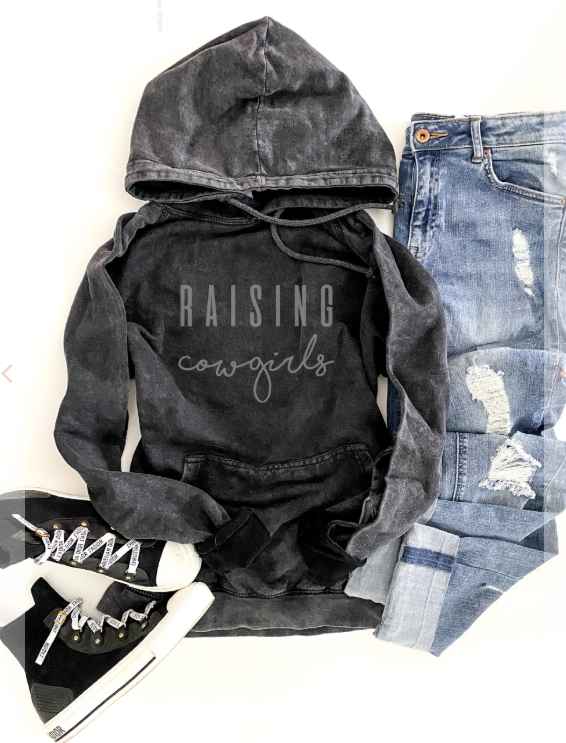 Raising COWGIRLS Vintage Wash Hoodie / Graphic Tee - Made to Order
