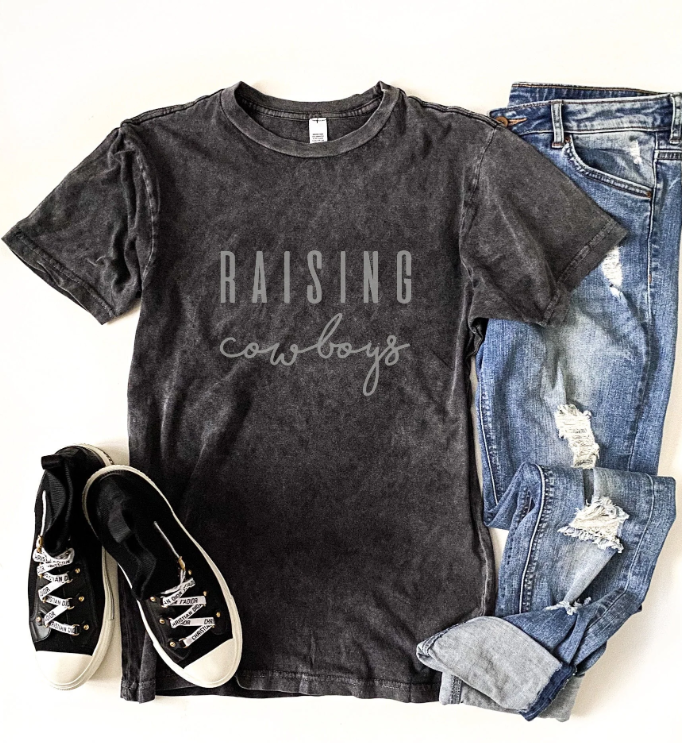 Raising COWBOYS Vintage Wash Hoodie / Graphic Tee - Made to Order