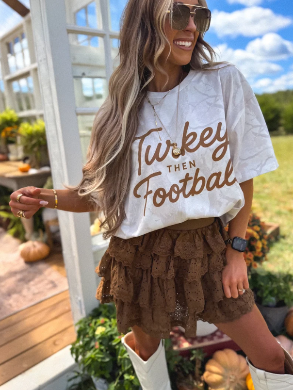Turkey then Football Graphic Tee - Made to Order