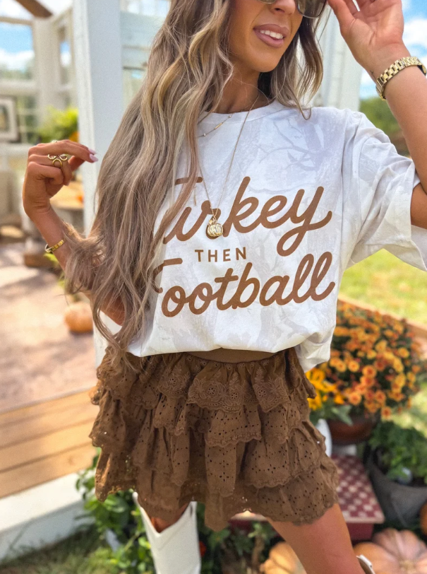 Turkey then Football Graphic Tee - Made to Order