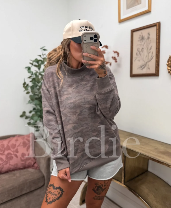 The Ridge Mock Neck - Smoked Oak Camo - October Ship Date