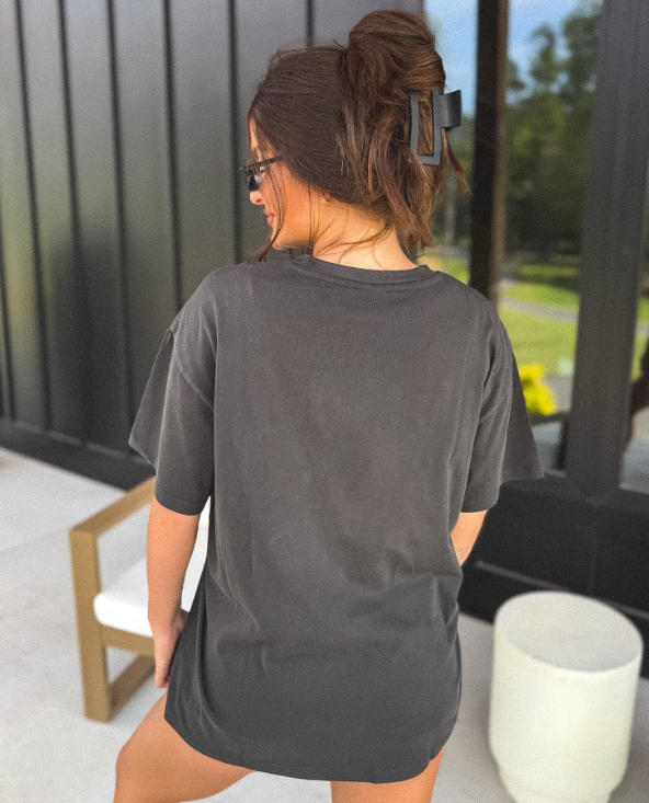 The Always Tee in Black Smoke
