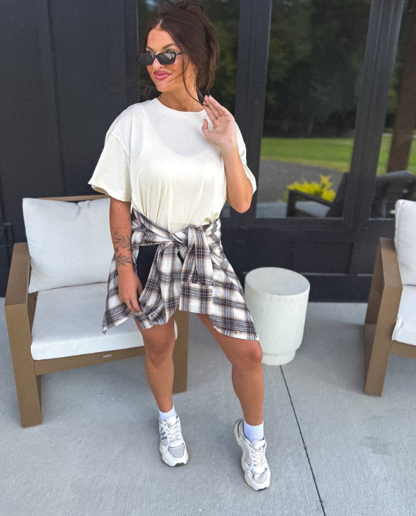 The Always Tee in Vanilla Cream