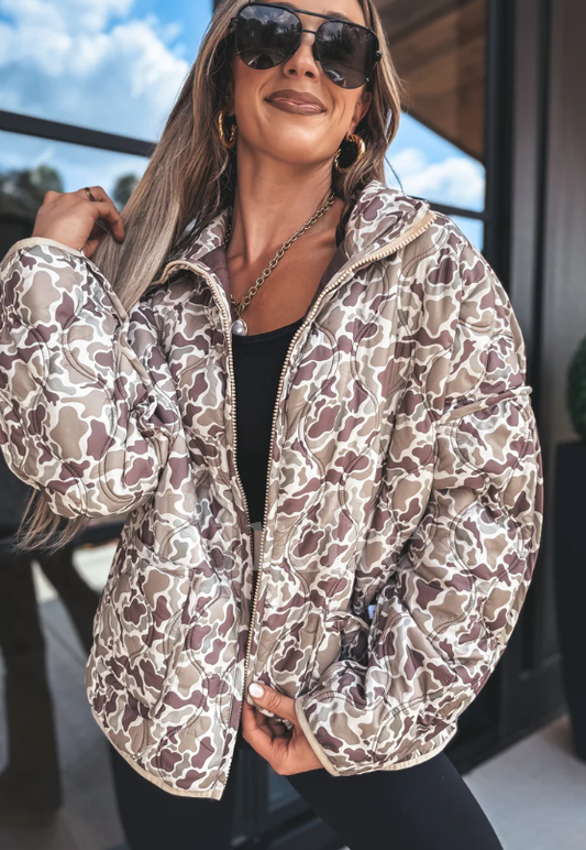 Cozy Cloud Jacket in Duck Camo