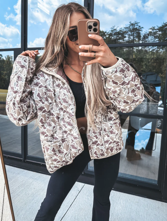 Cozy Cloud Jacket in Duck Camo