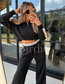 Two Piece Black Set with Duck Camo Stripe (Sold as Set)