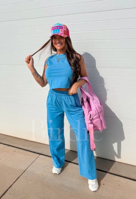 Tank Flare Set in Poolside Blue (Sold as Set) - Preorder - June